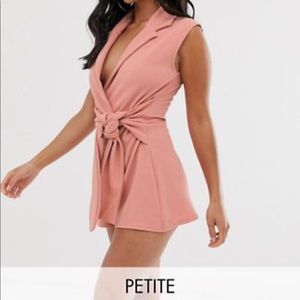 Pretty Little Thing Sleeveless Blazer Romper